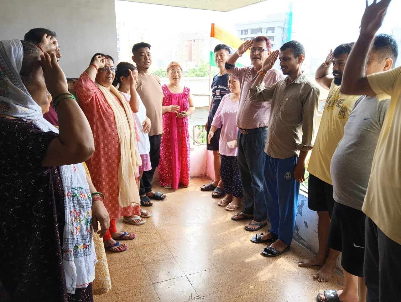 Anniversary celebration at the ashram